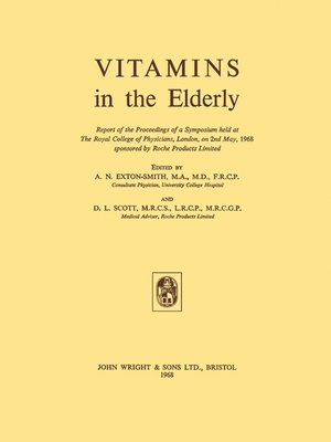 cover image of Vitamins in the Elderly